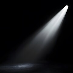 Glowing spotlight overlay in a dark background with dramatic lighting effect for cinematic presentation.

