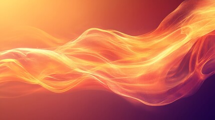 Obraz premium Abstract Orange and Red Particle Flow Background