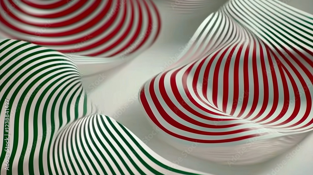Poster stunning visualization of atmospheric waves in striking color patterns