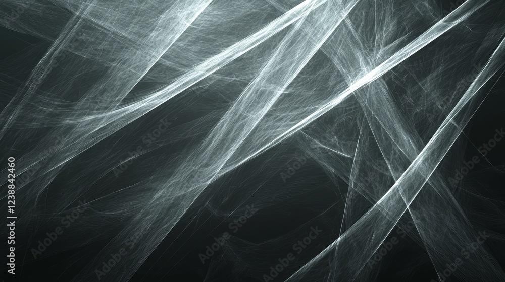 Poster ethereal celestial dynamics portrayed through delicate light patterns