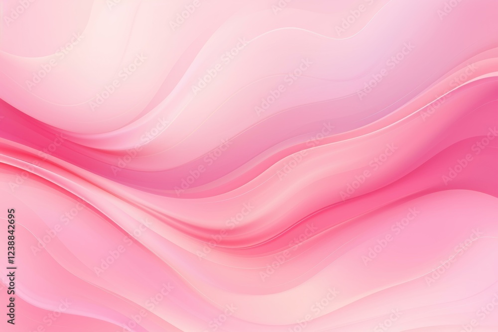 Poster abstract pink wave pattern creating smooth lines and shapes, perfect for backgrounds, banners, and d