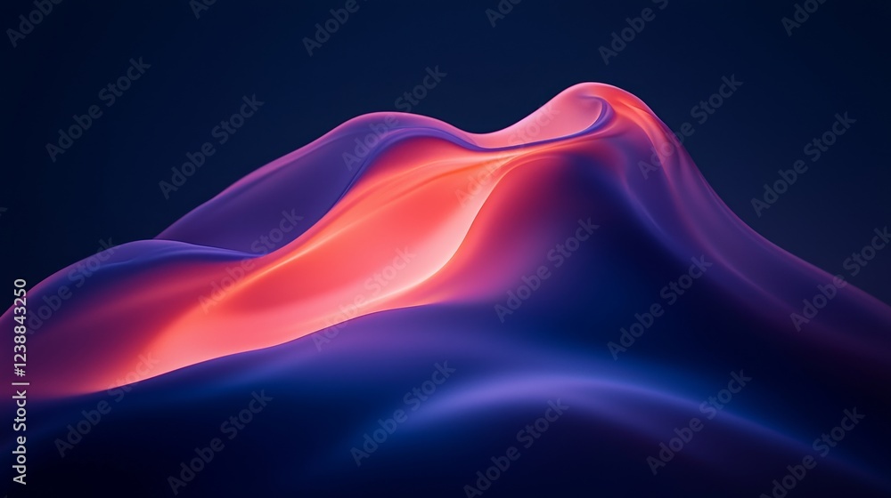 Aufkleber abstract flowing waves representing constant energy and dynamic movement