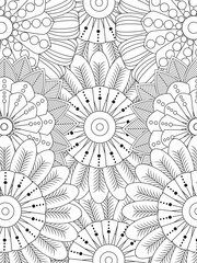 PrintFlowers Coloring Pages For Adules