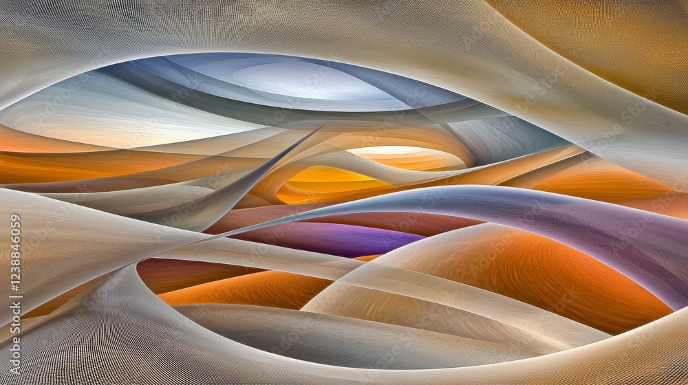Poster vibrant transformation of electromagnetic fields into colorful patterns