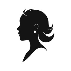 Elegant woman silhouette