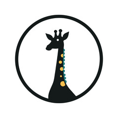 Giraffe logo vector art