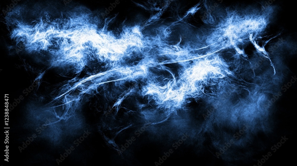 Aufkleber abstract graphical representation of electrostatic forces in dark background