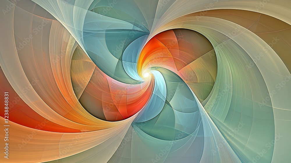 Poster high energy abstract swirling colors captured in dynamic visual experiment