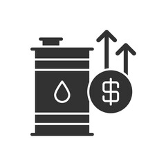 Oil Barrel Icon - Price Growth Icon