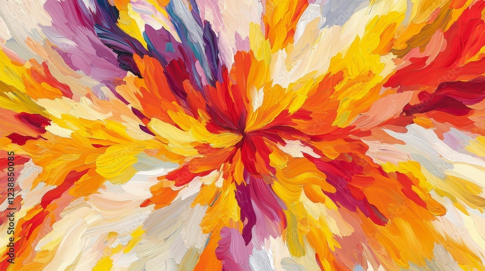 Poster mesmerizing abstract art with vibrant swirls of color and motion