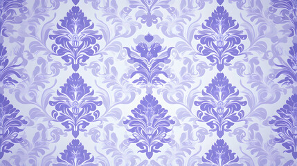 Elegant purple damask pattern background texture design, ideal for website or print