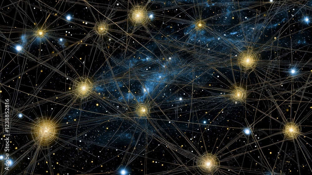 Poster dynamic visualization of quantum field theory concepts in colorful space
