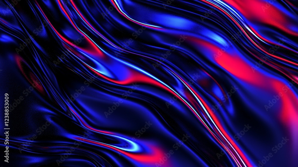 Poster dynamic and colorful quantum leaps captured in abstract fluid motion