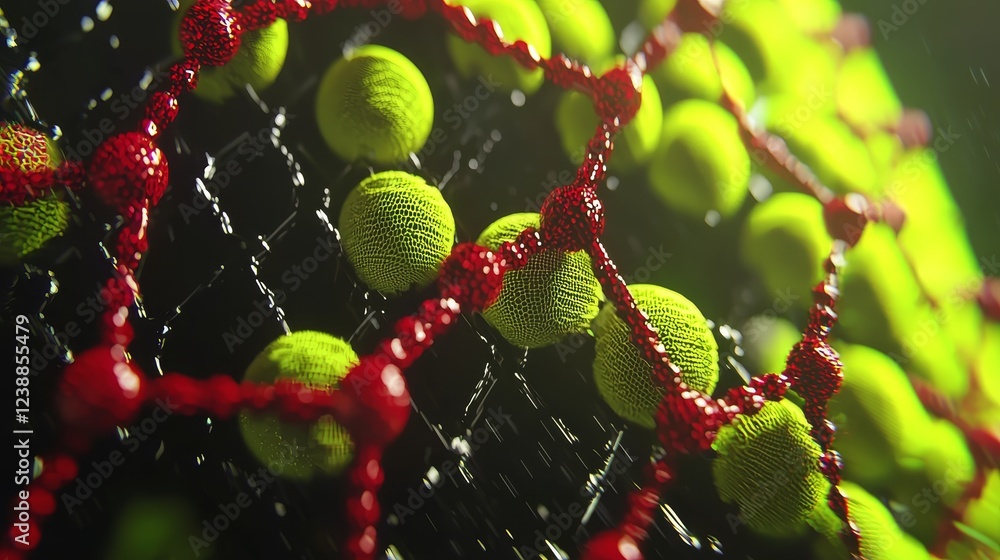 Poster vibrant synchronized motion of atoms in a dynamic atomic structure