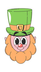 Leprechaun Patrick day cute character
