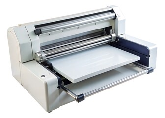 silhouette cutting machine isolated on a white background