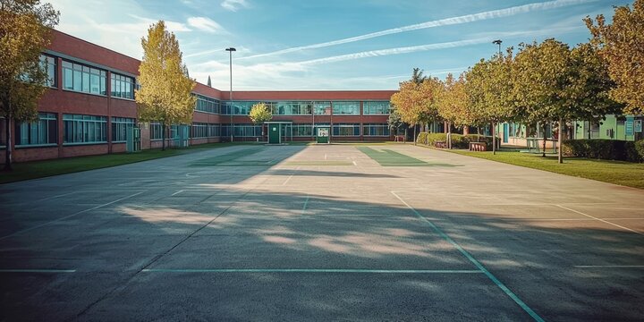 Ideal background for a school website showcasing green spaces.