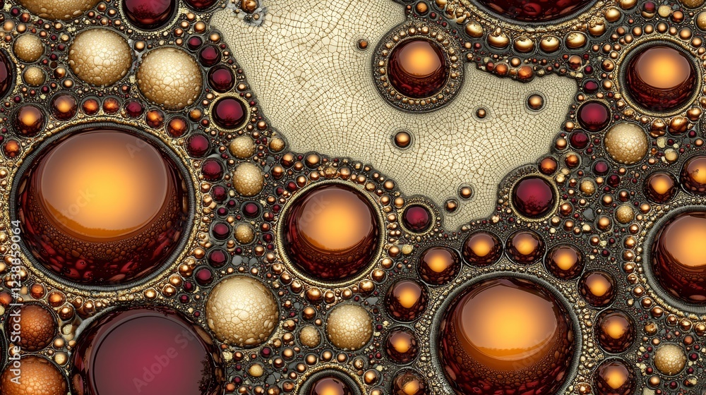 Poster abstract artistic design showcasing complex patterns and textures