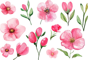 seamless background with pink flowers