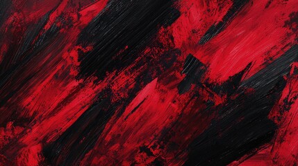 Fototapeta premium Abstract Red And Black Acrylic Paint Strokes