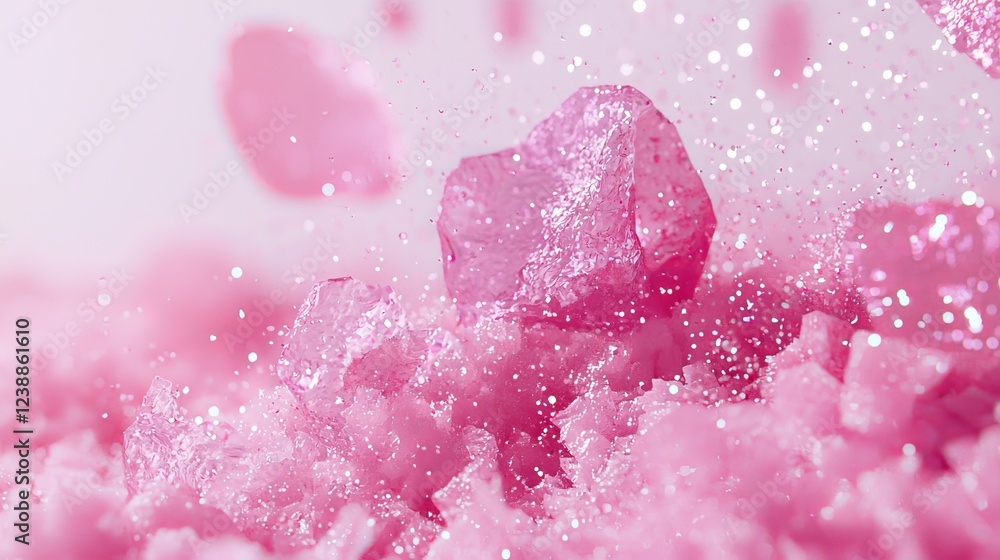 Aufkleber the interplay of subatomic particles in a colorful abstract scene