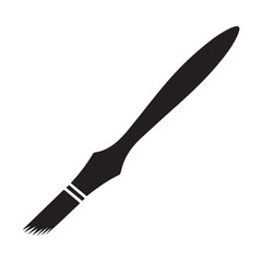 Paint brush icon vector sign symbol silhouette illustration, painting element art graph design  logo 