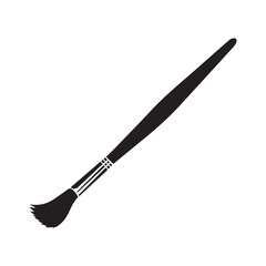 Paint brush silhouette icon vector sign symbol  illustration Paintbrush painting element art