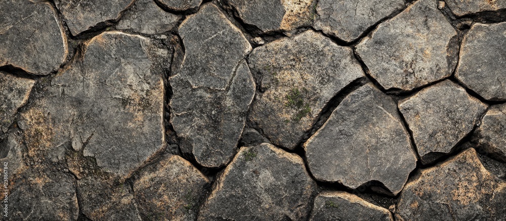 Poster textured cracked stone surface with earthy tones and detailed patterns suitable for background use c