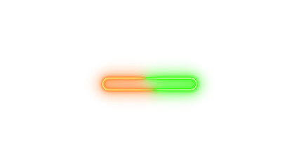 Neon window minimize icon brown green color glowing with transparent background