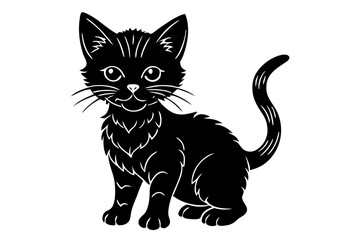 Lil Bub Silhouette Illustration - SVG, PNG, EPS, AI, PSD Files for Custom Cat Art