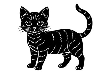 Lil Bub Silhouette Illustration - SVG, PNG, EPS, AI, PSD Files for Custom Cat Art