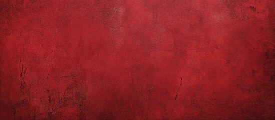 Textured red concrete wall background with subtle variations and imperfections, ideal for design use, Copy Space available.