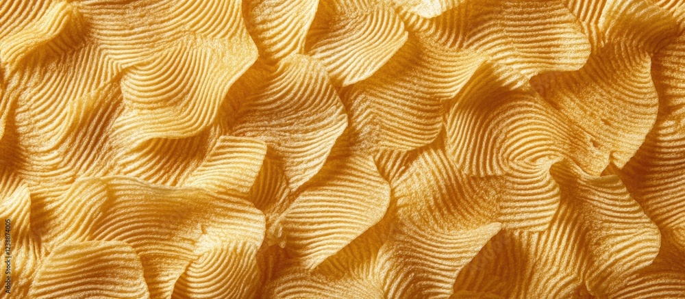 Poster wavy textured golden fabric background with subtle ripples and lines for design projects copy space