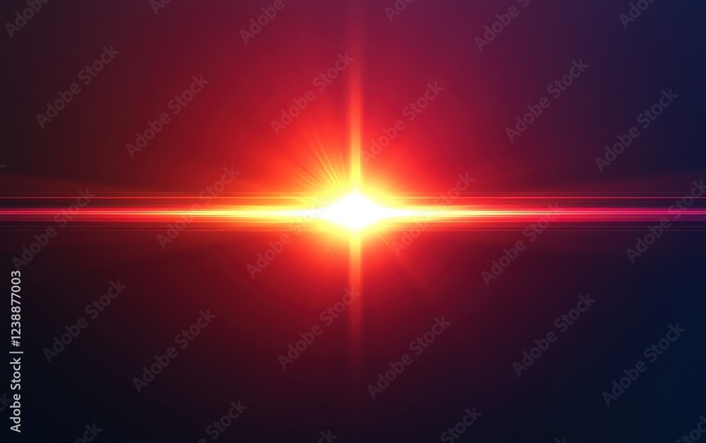 Aufkleber abstract light beam glowing in the dark, creating a captivating visual effect.