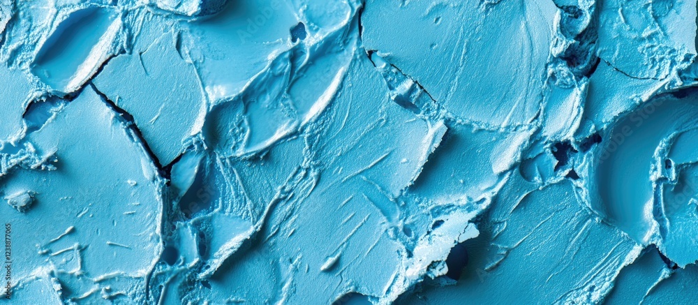 Aufkleber blue abstract textured background with thick paint strokes and visible patterns.