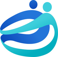 Abstract community and togetherness concept logo