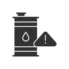 Oil Barrel Warning Icon