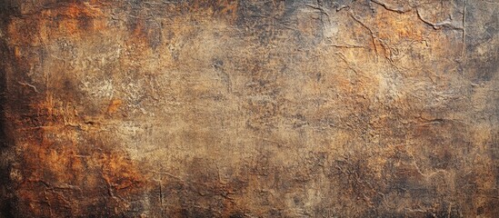 Textured grunge background with earthy tones of brown and orange suitable for various design applications Copy Space