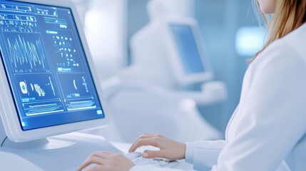 Data Scientist Analyzing Medical Information