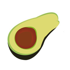 Avocado vector illustration
