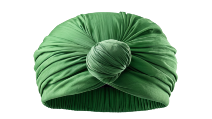 Stylish Green Turban Headwrap Fashion Accessory