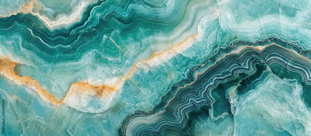 Poster turquoise marble texture with gold veins and natural patterns, suitable for backgrounds and design e