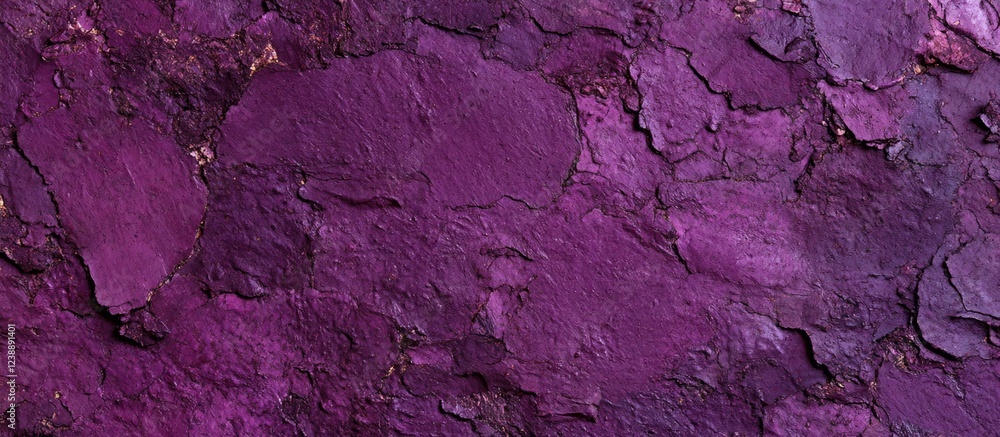 Poster purple textured bark surface close-up with natural patterns and uneven layers