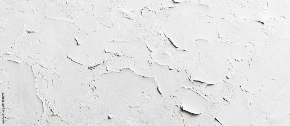 Poster white textured plaster wall background with uneven surface and visible brush strokes in horizontal o