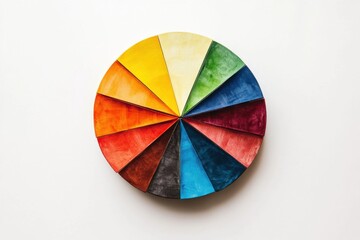 Obraz premium Colorful Circular Palette with Segments of Vibrant Shades and Hues
