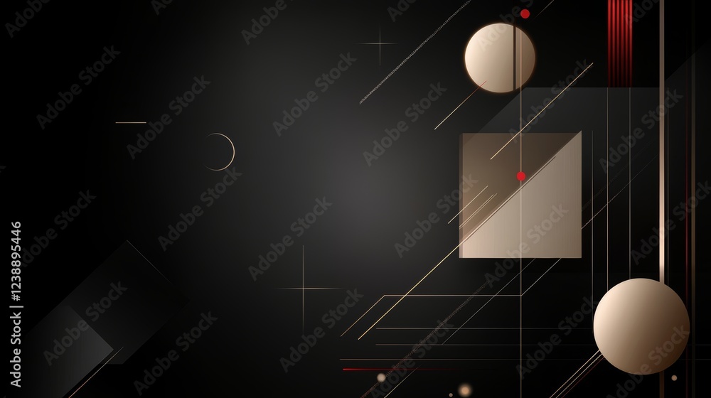 Aufkleber digital background featuring abstract chaos design with geometric shapes and contrasting colors for 