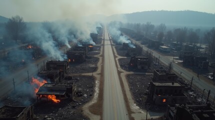 Devastation After the Fire: A City in Ruins