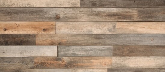 Wooden Plank Wall Texture with Varied Tones and Natural Patterns