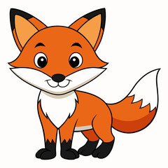 Obraz premium Fox vector illustration 