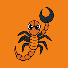 Obraz premium Scorpion vector illustration